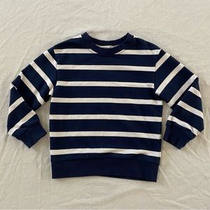 H&M Boys Sweater Blue & White Striped 4-6Y
